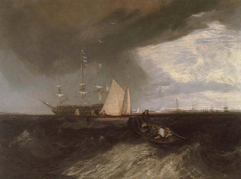 Joseph Mallord William Turner Warship oil painting image